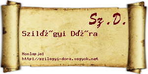 Szilágyi Dóra névjegykártya